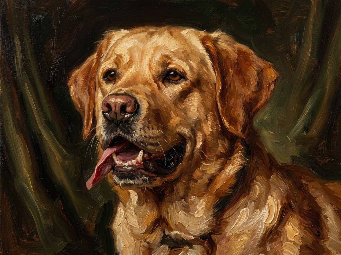 Timeless portrait of a Labrador